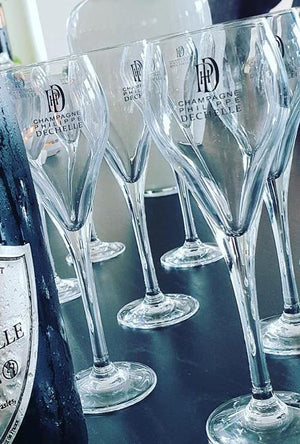 Flutes à Champagne Tulipe 10cl - Champagne Dechelle